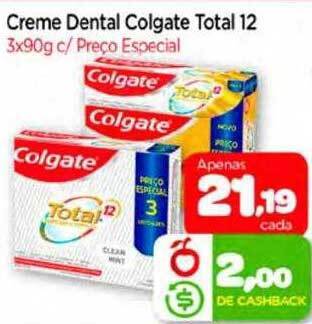 Nordestão Creme Dental Colgate Total 12 oferta