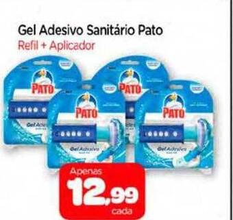 Nordestão Gel Adesivo Sanitário Pato Refil + Aplicador oferta