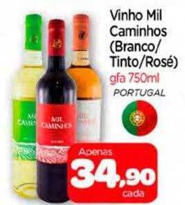 Nordestão Vinho Mil Caminhos Branco-tinto-rosé oferta