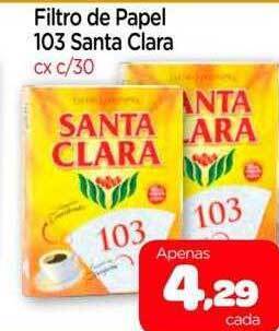 Nordestão Filtro De Papel 103 Santa Clara oferta