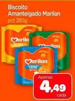 Nordestão Biscoito Amanteigado Marilan oferta