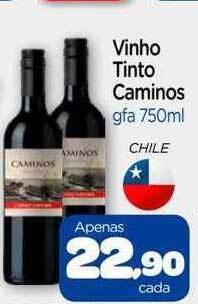 Nordestão Vinho Tinto Caminos oferta