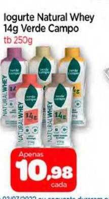 Nordestão Iogurte Natural Whey Verde Campo oferta