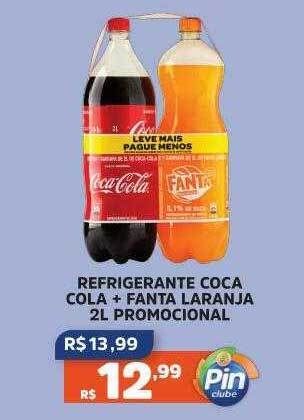 Pinheiro Supermercado Refrigerante Coca Cola + Fanta Laranja Promocional oferta