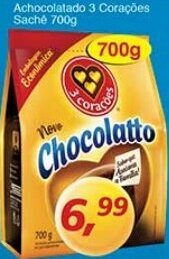Supermercados Guanabara Achocolatado 3 Coracoes Sache 700g oferta