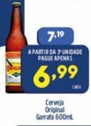 Arena Atacado Cerveja Original Garrafa 600ml oferta