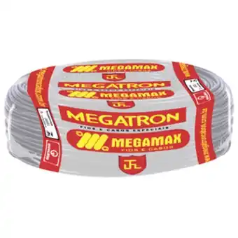 Cabo flexível 6mm 100metros preto 750v megatron