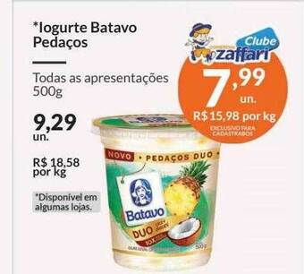 Zaffari Iogurte Batavo Pedaços oferta