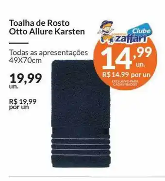 Zaffari Toalha De Rosto Otto Allure Karsten oferta