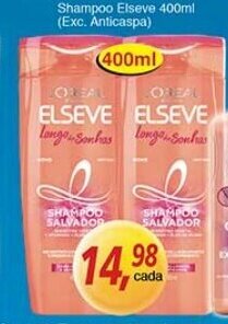 Supermercados Guanabara Shampoo Elseve 400ml oferta