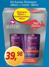 Supermercados Guanabara Kit Aussie Shampoo 360ml + Cond. 180ml oferta