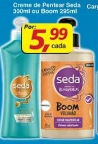 Supermercados Guanabara Creme de Pentear Seda 300ml ou Boom 295ml oferta