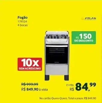 Quero Quero Fogão Atlas oferta