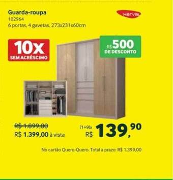 Quero Quero Guarda-roupa Herval oferta