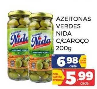 Azeitonas Verdes Nida C Caroço