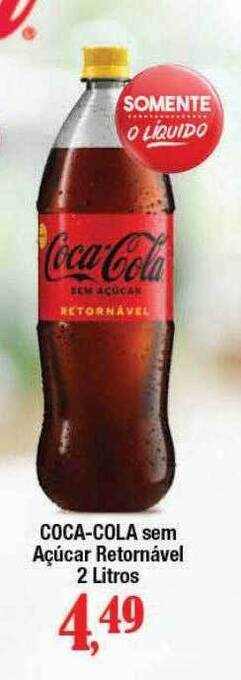 Supermercados Unidos Coca-cola Sem Açúcar Retornável oferta