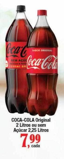 Supermercados Unidos Coca-cola Original 2 Litros Ou Sem Açúcar 2.25 Litros oferta