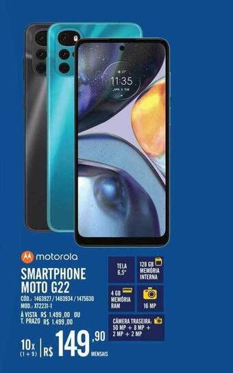 Zema Motorola Smartphone Moto G22 oferta