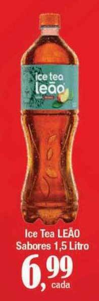 Supermercados Unidos Ice Tea Leão Sabores oferta