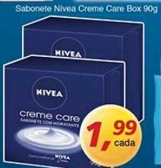 Supermercados Guanabara Sabonete Nivea Creme Care Box 90g oferta