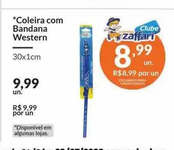 Coleira Com Bandana Western