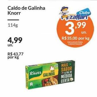 Zaffari Caldo De Galinha Knorr oferta