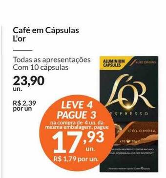 Café Em Cápsulas L'or