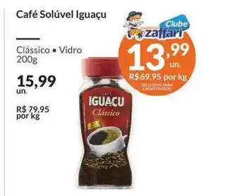 Zaffari Café Solúvel Iguaçu oferta