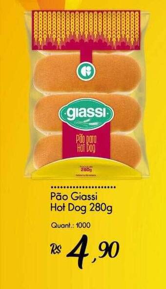 Giassi Supermercados Pão Giassi Hot Dog oferta