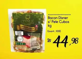 Giassi Supermercados Bacon Disner S Pele Cubos oferta