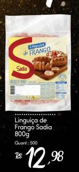 Giassi Supermercados Linguiça De Frango Sadia oferta
