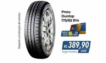 Hiper Moreira Pneu Dunlop 175 65 R14 oferta