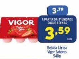 Arena Atacado Bebida Lactea Vigor Sabores 540g oferta