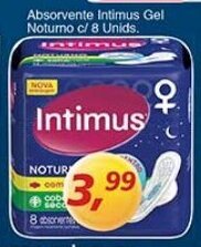 Supermercados Guanabara Absorvente Intimus Gel Noturno c/ 8 unids. oferta
