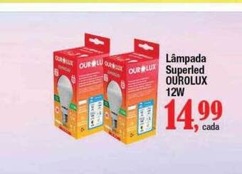 Supermercados Unidos Lâmpada Superled Ourolux 12w oferta