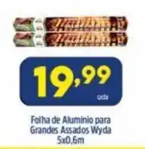 Arena Atacado Folha de Aluminio para Grandes assados Wyda 5 x 0.6m oferta