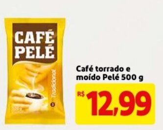 Mercado Extra Cafe torrado e moido Pele 500g oferta
