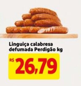 Mercado Extra Linguica Calabresa Defumada Perdigao 1kg oferta