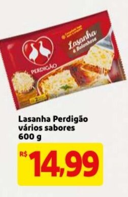 Mercado Extra Lasanha Perdigao varios sabores 600g oferta