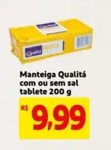Mercado Extra Manteiga Qualita com ou sem sal tablete 200g oferta