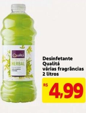 Mercado Extra Desinfetante Qualita varias fragrancias 2L oferta