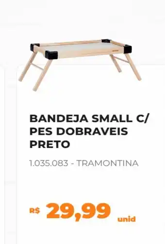 Bandeja Small c/ pes Dobraveis Preto