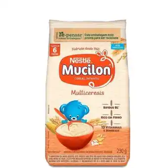 Super Lagoa Mingau mucilon multicereais sachê 230g oferta