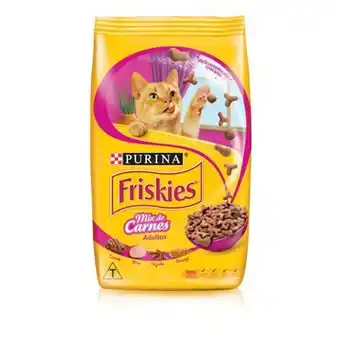 Brasão Supermercados Ração para gatos friskies mix de carnes 3kg oferta