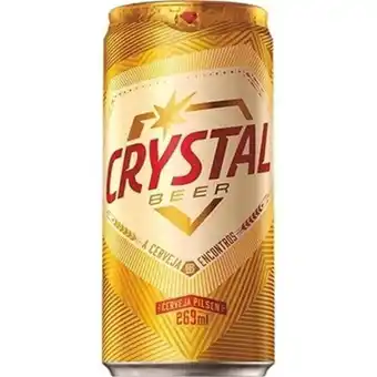 Cerveja crystal beer lata 269ml