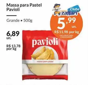 Zaffari Massa Para Pastel Pavioli oferta