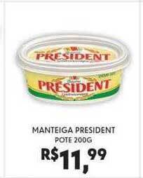 Boa Supermercados Manteiga President oferta
