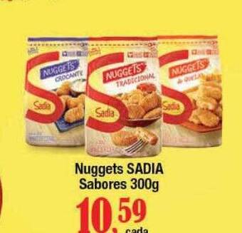 Supermercados Unidos Nuggets Sadia Sabores oferta