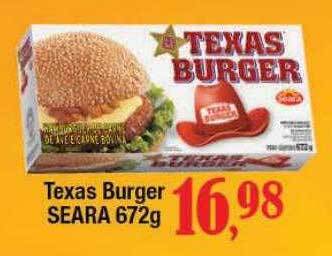 Supermercados Unidos Texas Burger Seara oferta