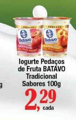 Supermercados Unidos Iogurte Pedaços De Fruta Batavo Tradicional Sabores oferta